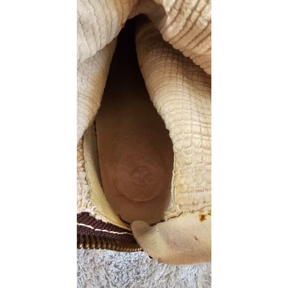 DR. MARTENS Dana‎ 2 Off White Ivory Leather High Leg Fur Boots #11966--US 7 - Picture 6 of 12